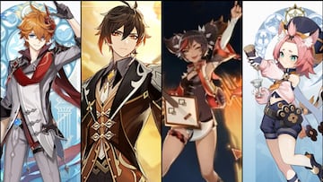 Así son Tartaglia, Diona, Zhongli y Xinyan, los nuevos personajes de Genshin Impact