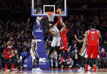 Nene Hilario y Andre Drummond.