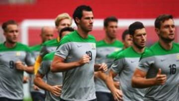 OPTIMISMO. Los australianos quiere cerrar su participación en el Mundial con un buen partido ante España.
