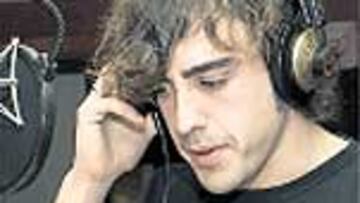 Fernando Alonso, en el estudio.