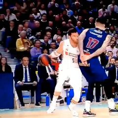 El golpe que llevó a Rudy al hospital y por el que los árbitros le acusaron de simular