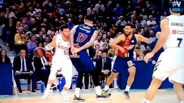 El golpe que llevó a Rudy al hospital y por el que los árbitros le acusaron de simular