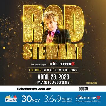 Rod Stewart en el Palacio de los Deportes, en CDMX