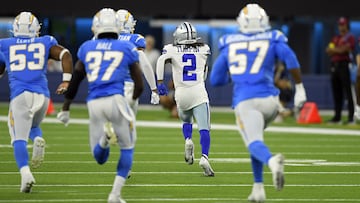 KaVontae Turpin #2 of the Dallas Cowboys returns a kick-off.