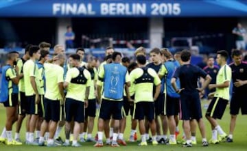 El último entrenamiento de los finalistas