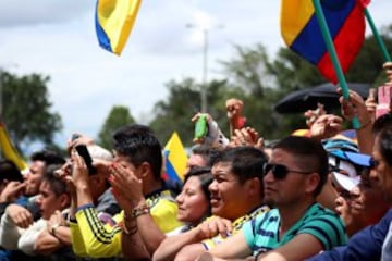 En imágenes el recibimiento de miles de colombianos a Nairo