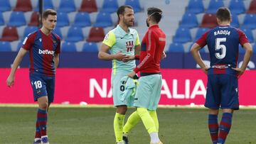 Soldado, nada m&aacute;s concluir el Levante - Granada.