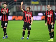 Davide Bartesaghi, Luka Modric y Christian Pulisic.