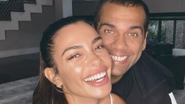 Imagen de Joana Sanz y Dani Alves juntos.