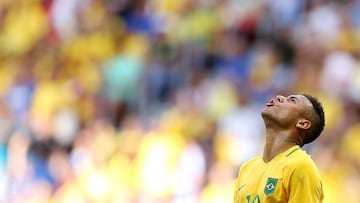  Neymar Jr. #10  of Brazil at Mane Garrincha Stadium on August 4, 2016 in Brasilia, Brazil. 