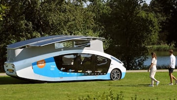 El coche que funciona con energ&iacute;a solar del Solar Team Eindhoven. 