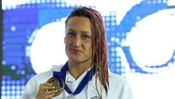 Mieia Belmonte y su oro en los 800 libre.