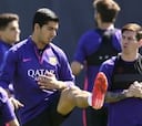 Luis Suárez se entrena sin el alta, más cerca de jugar la final