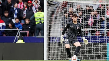 Salvador Esquivel, con el Atleti B.