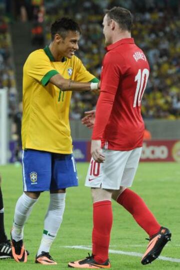 Neymar y Rooney.