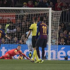 Ter Stegen suma ya 374 minutos sin encajar un gol en la Liga