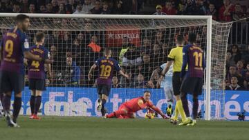 Ter Stegen suma ya 374 minutos sin encajar un gol en la Liga