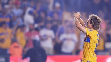 during the game Tigres UANL vs Toluca, corresponding to first leg match of Quarterfinals of the Torneo Clausura 2023 of the Liga BBVA MX, at Universitario Stadium, on May 11, 2023.
<br><br>
durante el partido Tigres UANL vs Toluca, Correspondiente al partido de Ida de Cuartos de Final del Torneo Clausura 2023 de la Liga BBVA MX, en el Estadio Universitario, el 11 de Mayo de 2023.