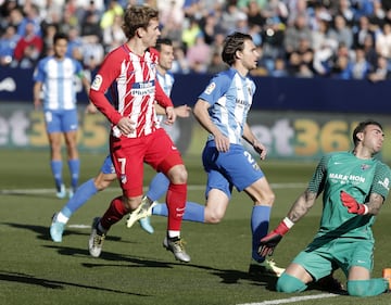 Griezmann marca el 0-1.