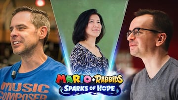 Grant Kirkhope, Yoko Shimomura y Gareth Coker, los tres maestros tras la banda sonora del juego.