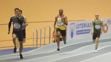 &Oacute;scar Husillos, camino de su r&eacute;cord espa&ntilde;ol en los 200 metros. 