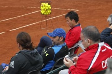 Iquique, 13 de Julio 2016.
Tenis, Copa Davis.
Marcelo Rios, durante el entrenamiento de Chile en el Centro Recreacional del Ejercito Huayquique, antes de la segunda ronda del Grupo I contra Colombia en Copa Davis. 
Alex DÃ­az DÃ­az/Photosport.