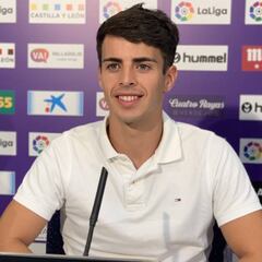 Aguado valora su proceso de aprendizaje en Valladolid