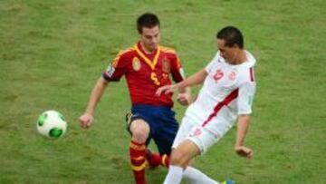 Azpilicueta, en el duelo ante Tahití.