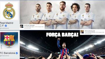 Pique Barça-Madrid en Facebook para llegar a los 100 millones