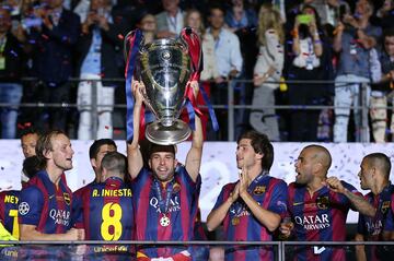 En la temporada 2014/15 consigui¨® ganar el trofeo m¨¢s ansiado de todos: La Champions League. En la final el Barcelona se enfrent¨® a la Juventus. Los blaugranas consiguieron ganar 1-3 gracias a los goles de Rakitic, Su¨¢rez y Neymar.