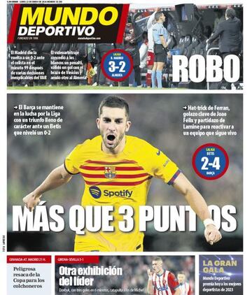 Portada de hoy, 22 de enero, en Mundo Deportivo 