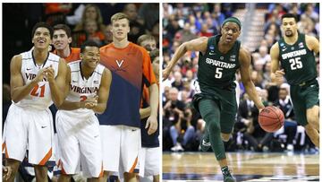 Las Universidades de Virginia y Michigan State partirán como favoritos en las apuestas para acceder a la Final de la NCAA.
