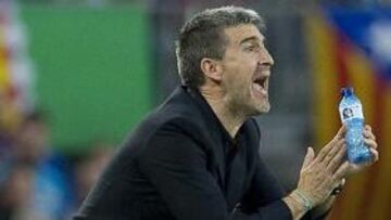 <b>ESTRENO. </b>Olabe debutó en el Camp Nou el pasado sábado.