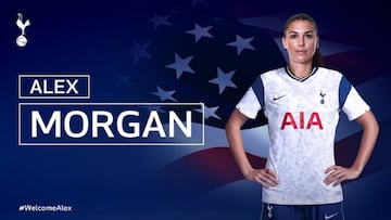 Alex Morgan, jugadora del Tottenham.