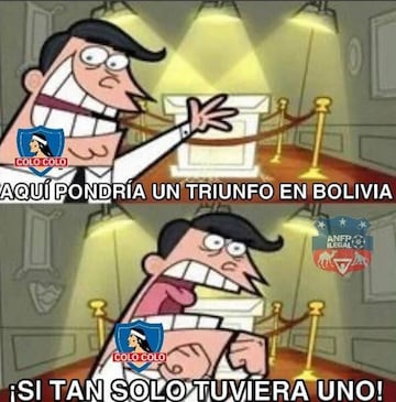 Los memes tras la dura derrota de Colo Colo en Bolivia