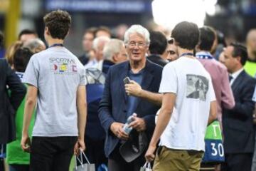 El actor norteamericano en San Siro.