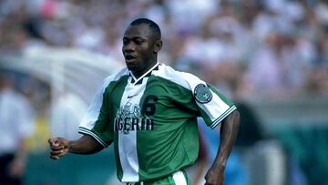 FILE PHOTO: Action Images World Cup Preview Collection 1998   Emmanuel Amunike-Nigeria/File Photo