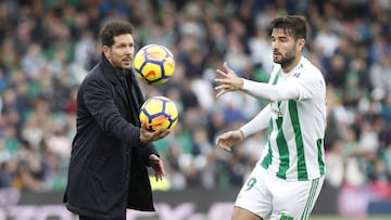 Barrag&aacute;n, con Simeone el domingo. 