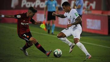 Mach&iacute;s en un lance del partido en Mallorca.