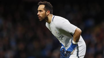 Britain Football Soccer - Manchester City v Huddersfield Town - FA Cup Fifth Round Replay - Etihad Stadium - 1/3/1 Manchester City&#039;s Claudio Bravo   Action Images via Reuters / Jason Cairnduff Livepic EDITORIAL USE ONLY. No use with unauthorized audio, video, data, fixture lists, club/league logos or &quot;live&quot; services. Online in-match use limited to 45 images, no video emulation. No use in betting, games or single club/league/player publications.  Please contact your account representative for further details.