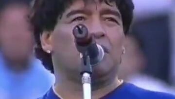 El discurso inolvidable de Maradona en su homenaje