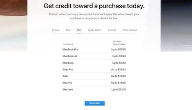 Cuanto te da Apple por llevar tu viejo Mac a la tienda