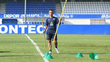 08/08/2022 ENTRENAMIENTO RC.DEPORTIVO EN ABEGONDO. BORJA JIMÉNEZ