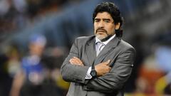 Diego Armando Maradona era el seleccionador de Argentina en el Mundial 2010.