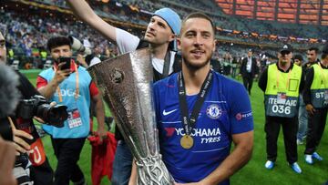 Hazard, mejor jugador de la Europa League; Jovic, tercero