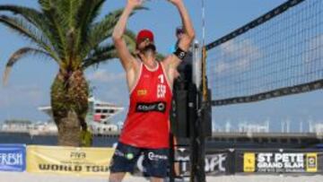 El jugador espa&ntilde;ol de voley playa Pablo Herrera, en Florida. 