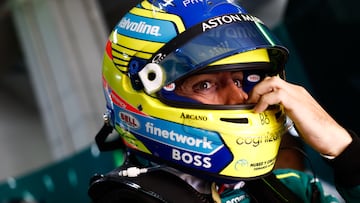 Fernando Alonso (Aston Martin). Ímola, Italia. F1 2024.