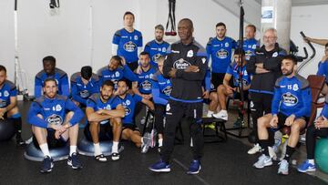 Seedorf decidió que su plantilla se quedase en el gimnasio por el temporal.