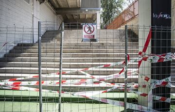 Las obras del Estadio de Vallecas en imágenes