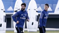 James sigue sin entrenar con el grupo, no estará ante Málaga